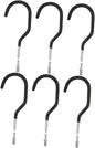  Gatuida 6 Pièces Crochets Suspendus Pour Accroches De Garage Acier Galvanisé Support Robuste Avec Tubes Et Sangles Suspension Sécurisée Pour Rangement Des Vélos