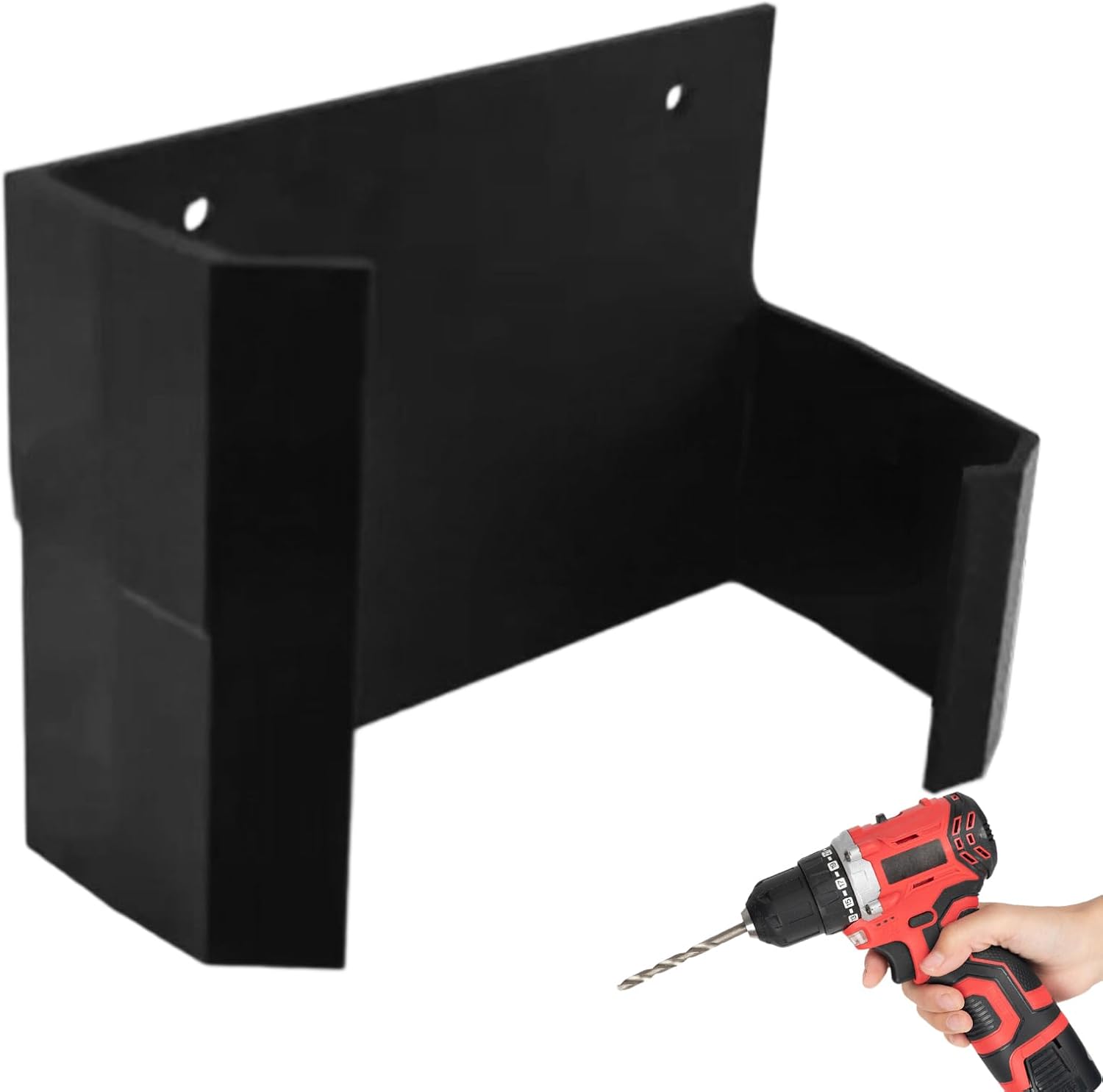  Générique Organisateur De Rangement Pour Outils Electriques | Range Perceuse Murale Support,Support De Rangement Garage Robust Pour Perceuse Visseuse Marteau Atelier Garage Jardin
