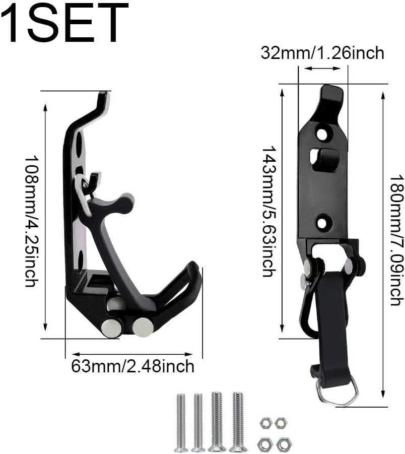  2 Supports De Pelle Pour Galerie De Toit, Kit De Fixation Murale Robuste En Métal Caoutchouc, Support De À Dégagement Rapide, Supports Muraux Pour Camion Bateau