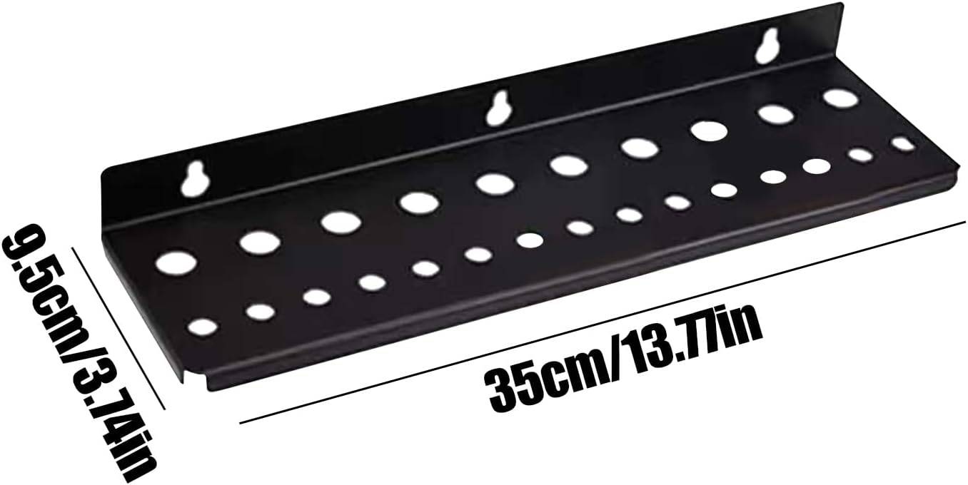  Générique Screw Driver Holders Organizers, Wall Mount Tool Storage Rack, 25 Holes Utility Shelf Easy Access, Small Hand Tools Stand For Garage, Workshop, And Workbench Use