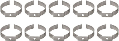  Lot De 10 Pinces à Ressort à Ressort En Acier Au Manganèse Très Résistantes Pour Garage, Atelier, Rangement De Tuyaux, Balais, Brosses Et Râteaux, Argenté (52 Mm)
