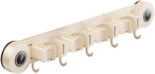  Générique Support Balai Mural à Ventouse | Rack Mural Utilitaire Ventouse Robuste Et Antirouille | Porte-Balai Et Serpillère | Pour Maison, Bureau, Appartement, Chambre, Salon Et Salle De Bain