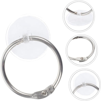  Cabilock 50 Ensembles Lot De Crochets Auto Adhésifs Pour Plafond Avec Anneaux De Fixation Supports Transparents Discrets Pour Décorations Légères Et Événements Festifs