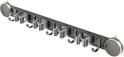  Générique Support Balai Mural à Ventouse | Rack Mural Utilitaire Ventouse Robuste Et Antirouille | Porte-Balai Et Serpillère | Pour Maison, Bureau, Appartement, Chambre, Salon Et Salle De Bain