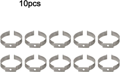  Lot De 10 Pinces à Ressort à Ressort En Acier Au Manganèse Très Résistantes Pour Garage, Atelier, Rangement De Tuyaux, Balais, Brosses Et Râteaux, Argenté (52 Mm)