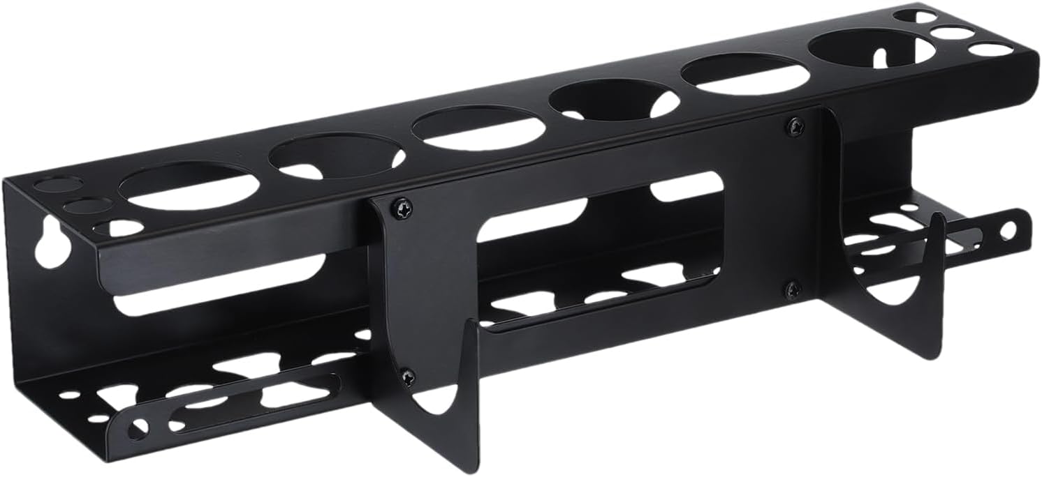 GENERIC Support De Calfeutrage à 6 Tubes – Support Mural En Métal Robuste Avec Outils – Installation En Acier Enduit Résistant Pour Atelier, Garage Et Cuisine