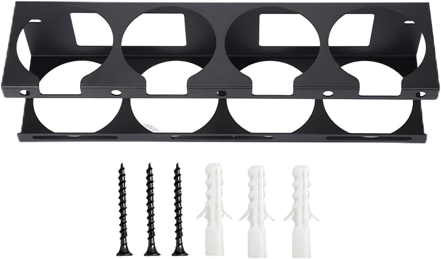  Générique Support D'électrode De Soudure Robuste, Support Mural En Fer à 4 Fentes, Organisateur De Stockage De Tiges Métalliques Pour Sous-sol De Garage D'atelier