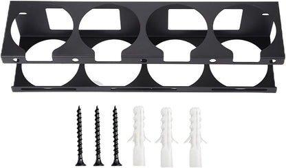  Générique Support D'électrode De Soudure Robuste, Support Mural En Fer à 4 Fentes, Organisateur De Stockage De Tiges Métalliques Pour Sous-sol De Garage D'atelier