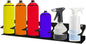  Support Mural Pour Flacon Pulvérisateur - 6 Emplacements - Pour Garage, Camion, Entrepôt, Maison, Mécanicien Industriel