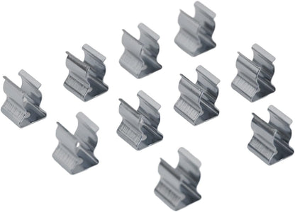  Lot De 10 Pinces à Ressort à Ressort En Acier Au Manganèse Très Résistantes Pour Garage, Atelier, Rangement De Tuyaux, Balais, Brosses Et Râteaux, Argenté (52 Mm)
