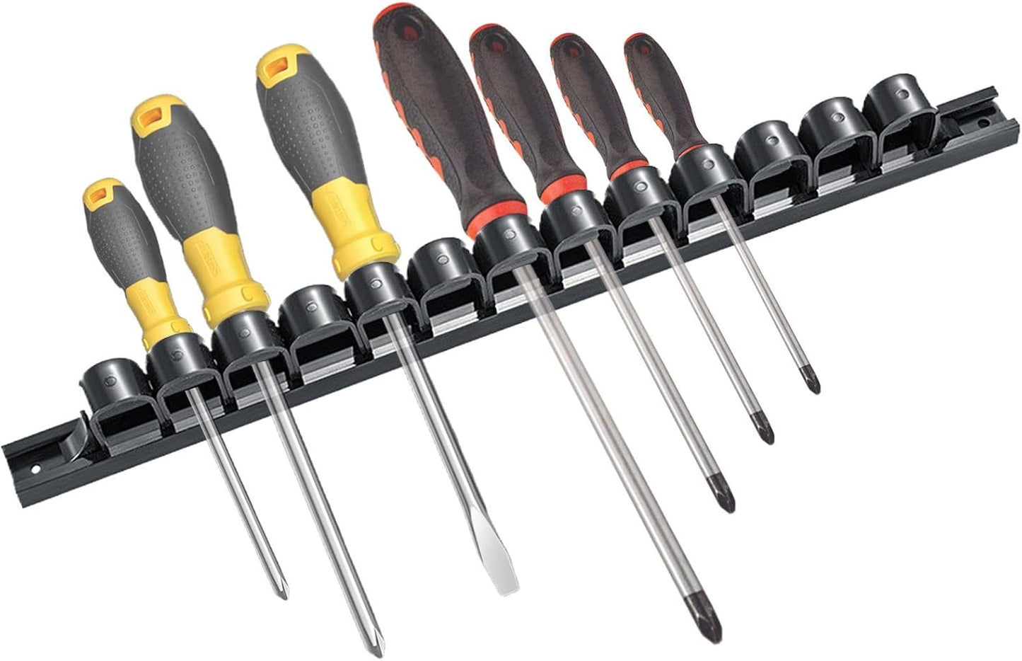 Organisateur De Tournevis Mural, Porte-outils D'atelier | Support De Tournevis D'atelier Ergonomique,Support De Stockage D'outils à Main, Présentoir De Clés Pour étaux De Tournevis