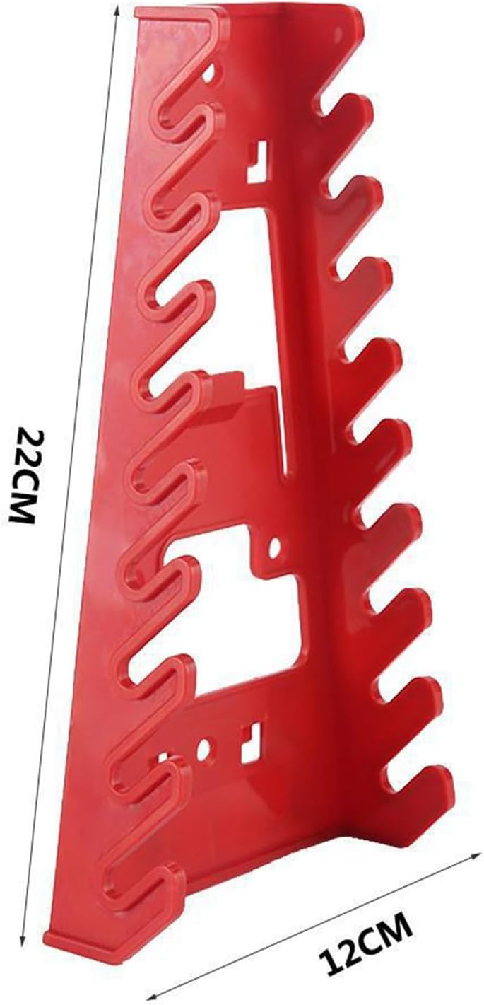  Générique Wrench Organizer, Heavy-Duty Rack For Pegboard, Space-Saving Tool Holder For Screwdrivers And Spanners, Storage Stand For Garage, Workshop, Repair Shop, Living Room