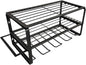  Étagère Murale En Acier Avec 4 Compartiments Et étagères En Grille, Panneau Porte-outils De Travail Peu Encombrant, Pour Garage Et Atelier, Facile à Installer