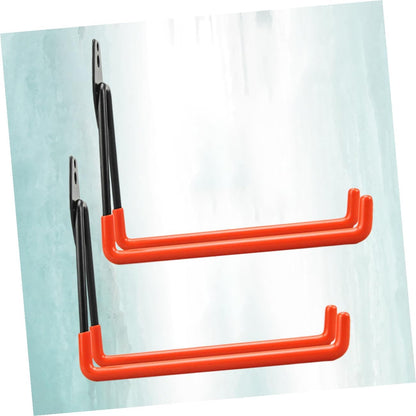  Angoily 2 Pcs Crochets De Rangement D'entrepôt En Fer Pour Outils Et Grands Objets Fixation Murale Facile Pour Garage, Jardin Ou Balcon
