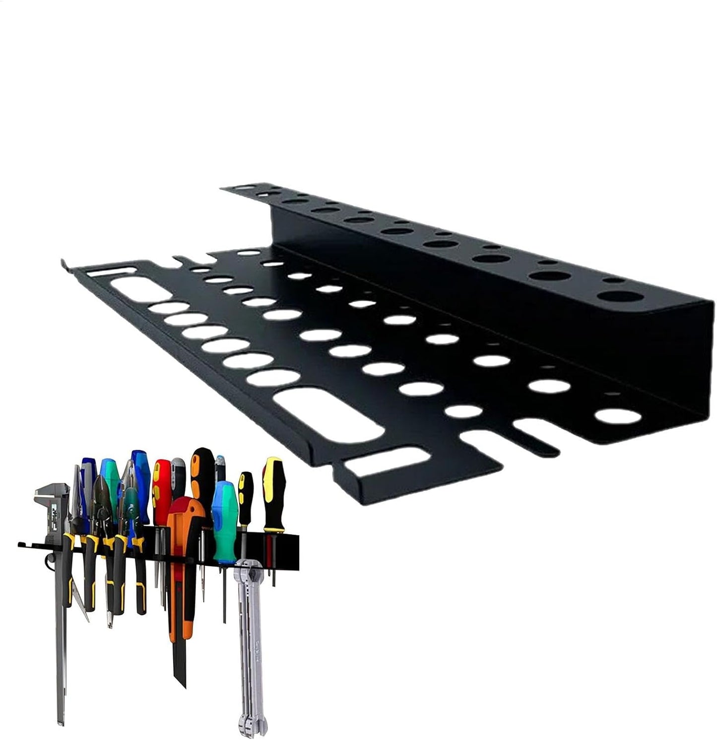 GENERIC Organisateur De Porte-tournevis, Organisateur D'outils En Métal, Support De Rangement De Clés, Organisateur D'outils De Pince, Organisateur De Porte-tournevis, Rangement D'outils Polyvalent, Support