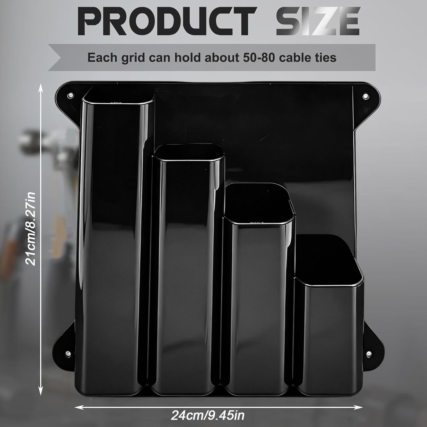 GENERIC Porte-cravates à Fermeture éclair | 4 Poches En Aluminium | Organiseur De Cravates à Fermeture éclair, Pour Remorque De Course Fermée, Garage, Magasin, Abri De Jardin, Buanderie, Entrepôt, Laboratoire