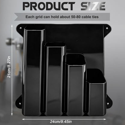 GENERIC Porte-cravates à Fermeture éclair | 4 Poches En Aluminium | Organiseur De Cravates à Fermeture éclair, Pour Remorque De Course Fermée, Garage, Magasin, Abri De Jardin, Buanderie, Entrepôt, Laboratoire
