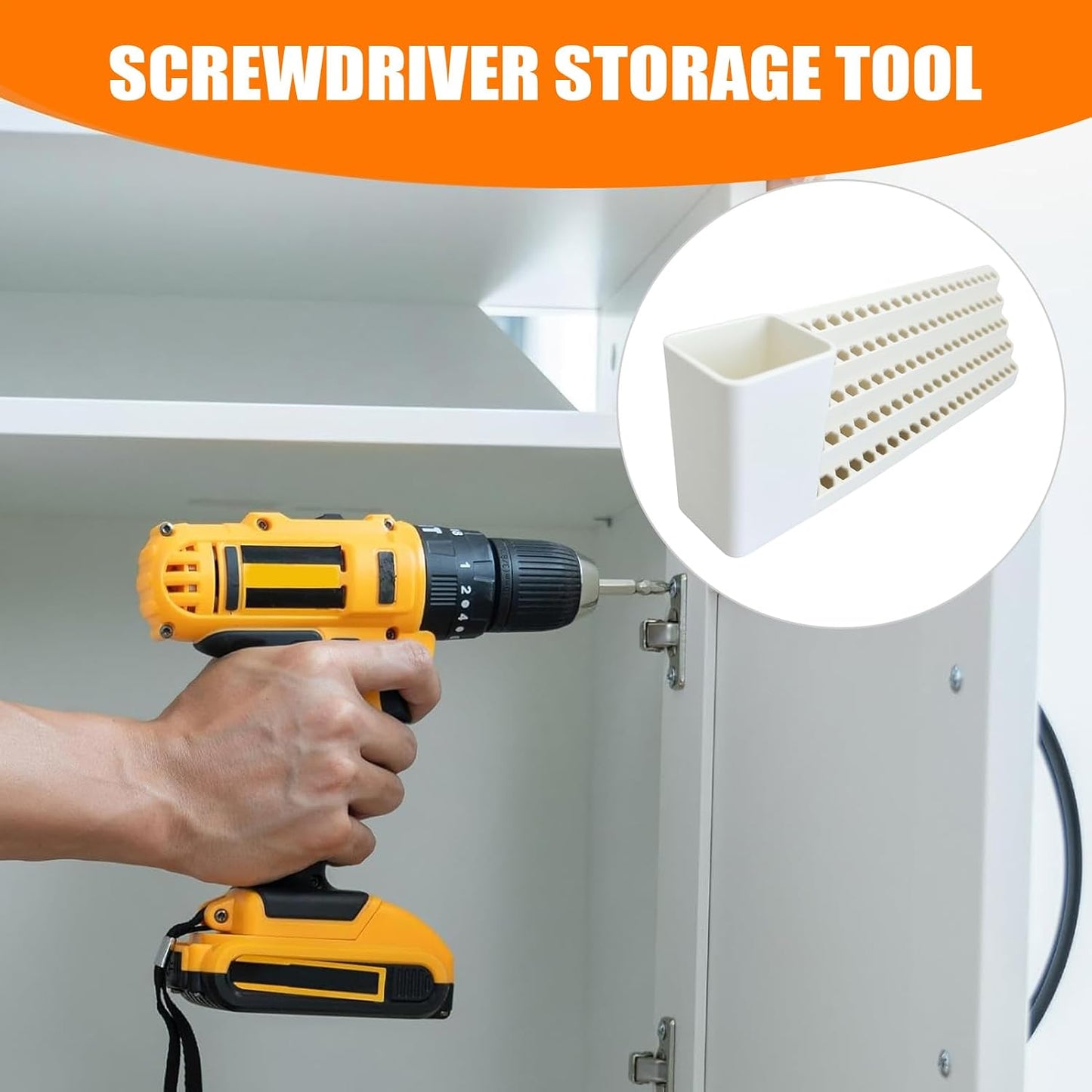 GENERIC Porte-tournevis | Support De Rangement Pour Embouts De Tournevis | Organiseur Mural Superposé Pour Mécanicien, électricien, Charpentier, Garage, Jardin, Maison, Sous-sol