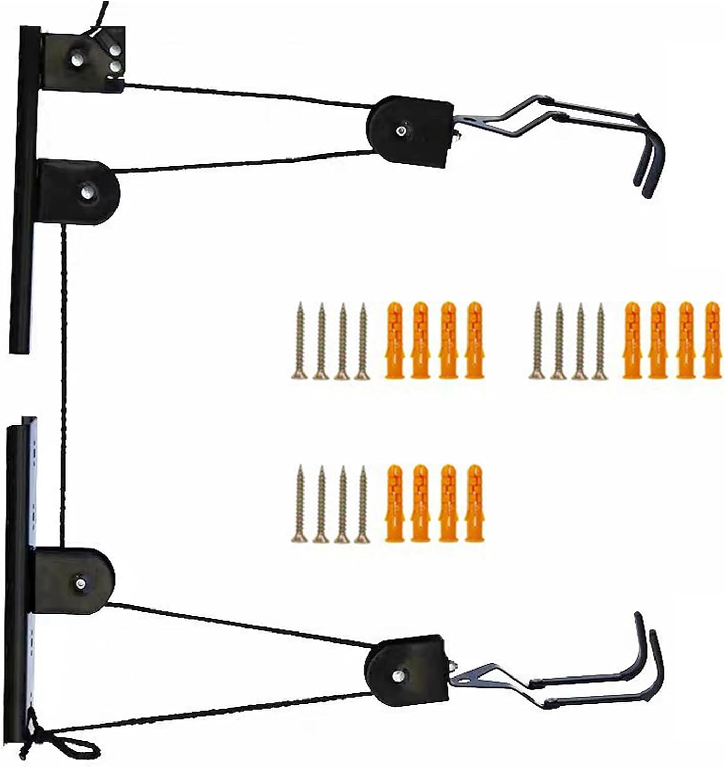  Crochet De Suspension Pour Vélo De Hauteur - Fixation Au Plafond - Fixation Au Plafond - Pour Route, Montagne, Ville