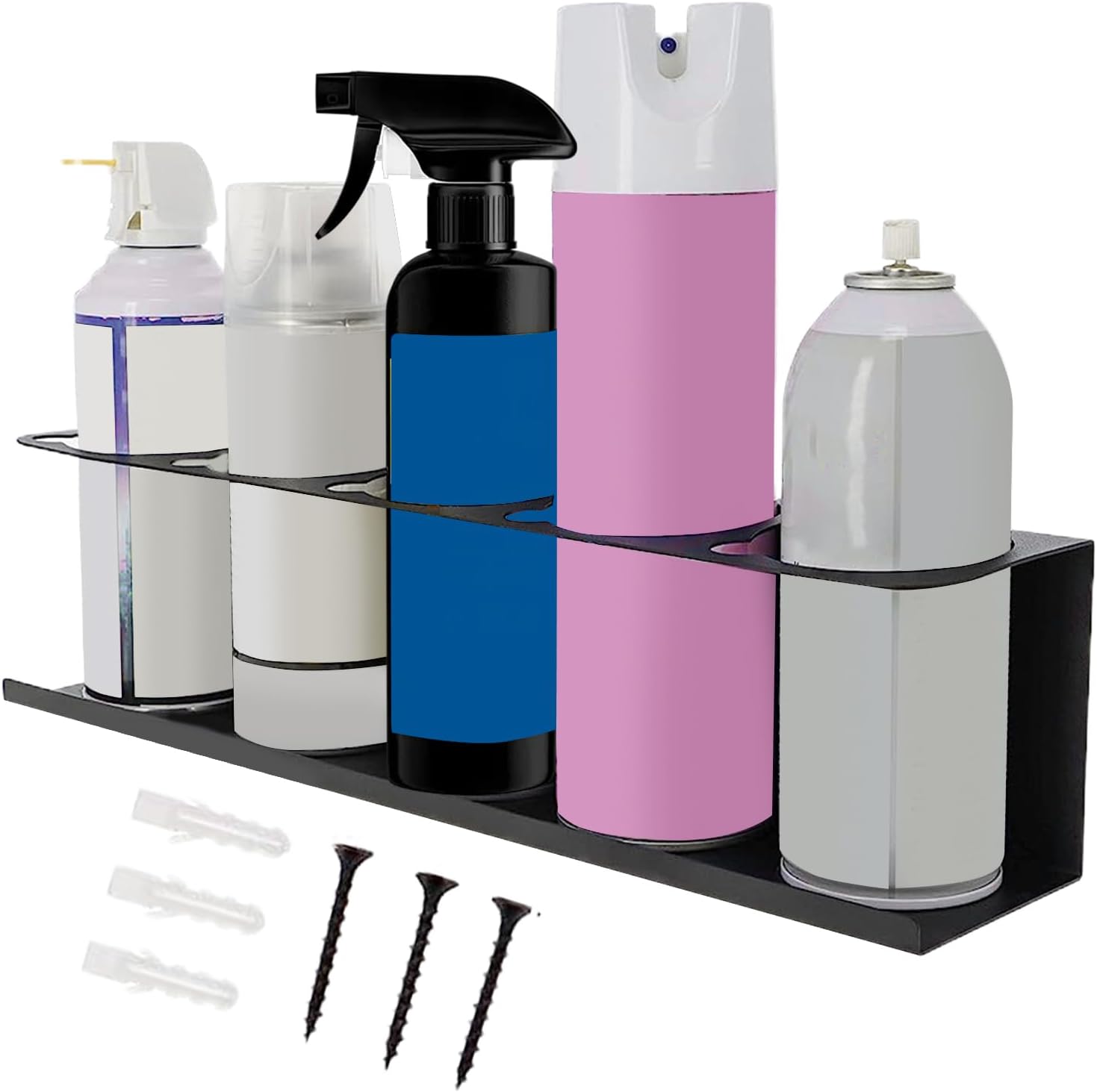  Générique Paint Bottle Organizer, Workshop Wall Sealant Storage, Compartment Caulk Tube Holder Rack, Garage Organizers For Wrench, Screwdriver, Home Industry Tools 16.5x3.5x4.02 Inch