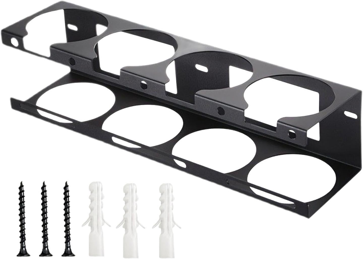  Organiseur De Tiges En Métal, Système De Support De Fil De Soudure, Support Mural En Fer Avec Structure De Fente Sécurisée, Unité De Rangement Compacte D'atelier, Design Utilitaire De Style Industriel