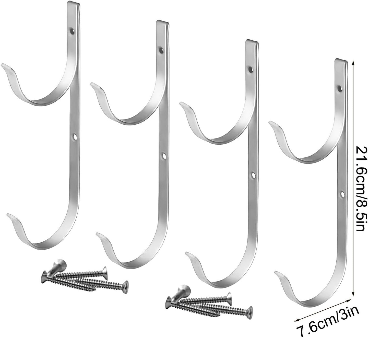  Crochets Équipement Piscine,Organisateur De Bord De Bassin À Charge Élevée | Support Équipement Bassin - Pour Râteaux Épuisettes Filets Brosses Outils, Accessoires Mur Rampe Perches Télescopiques