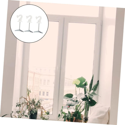  Cabilock Crochets De Plafond Pliables Pour Suspendre Lanternes Et Décorations Lot De 3 En Alliage De Zinc Blanc Supporte Objets Lourds Pour Entrepôt Et Boutique