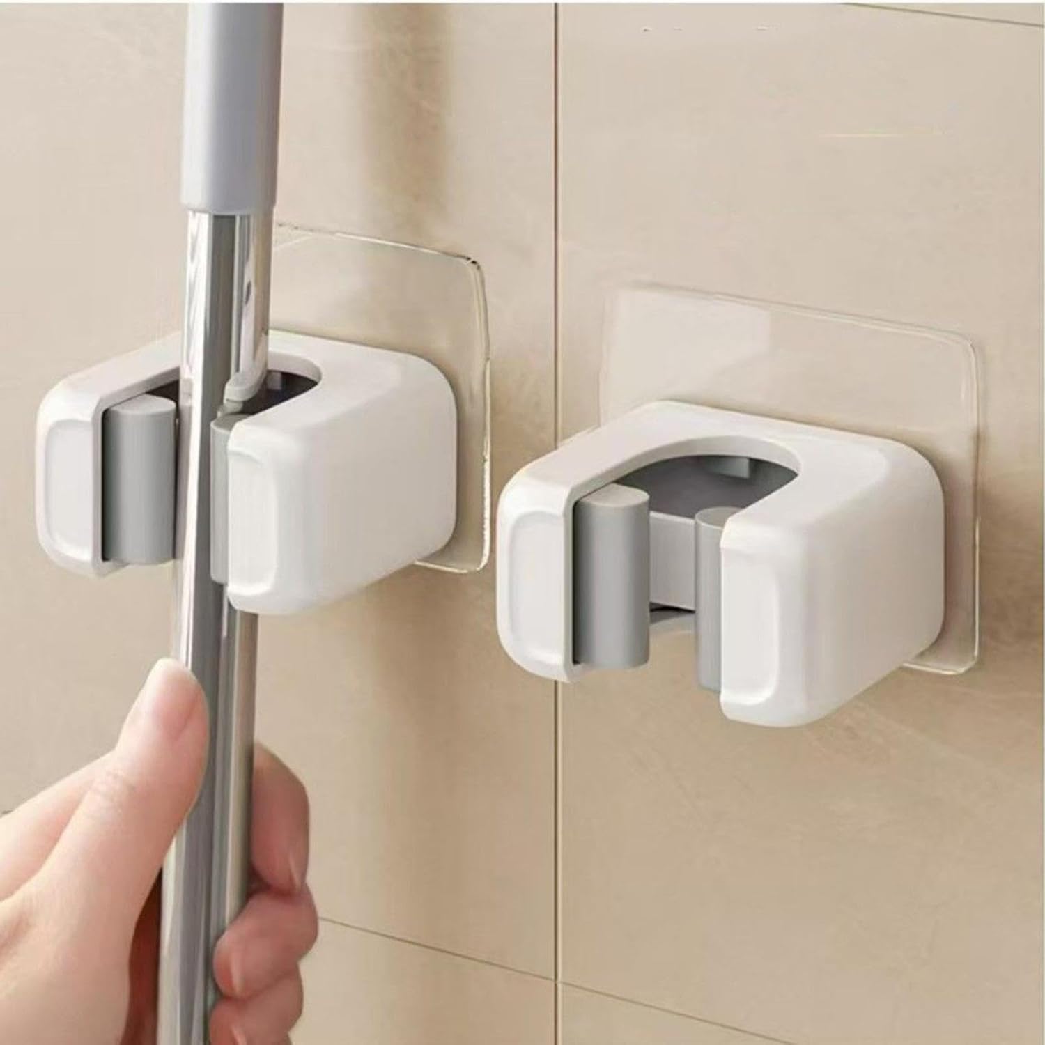 Genérico Generico Lot De 2 Porte-balais Et Porte-outils Résistants Pour Salle De Bain Pour Le Nettoyage - Pour Pelle D'aspirateur, Maison, Bureau, Dortoir, Camping-car, Cuisine, Salle De Bain