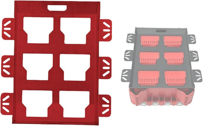  Plaque De Montage Pour Système De Rangement D'outils, Support Mural En Acier Inoxydable Avec Capacité De 22,7 Kg, Kit De Matériel Rouge, Noir, Argent Pour Camion, Van, Atelier (argent)