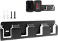 GENERIC Organiseur De Piles Mural En Acier Massif à 4 Emplacements | Porte-piles 18 V | Pour Garage, Bureau, Maison, Chambre à Coucher, étude, Salon Intérieur