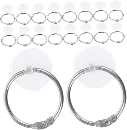  Cabilock 50 Ensembles Lot De Crochets Auto Adhésifs Pour Plafond Avec Anneaux De Fixation Supports Transparents Discrets Pour Décorations Légères Et Événements Festifs