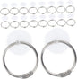  Cabilock 50 Ensembles Lot De Crochets Auto Adhésifs Pour Plafond Avec Anneaux De Fixation Supports Transparents Discrets Pour Décorations Légères Et Événements Festifs