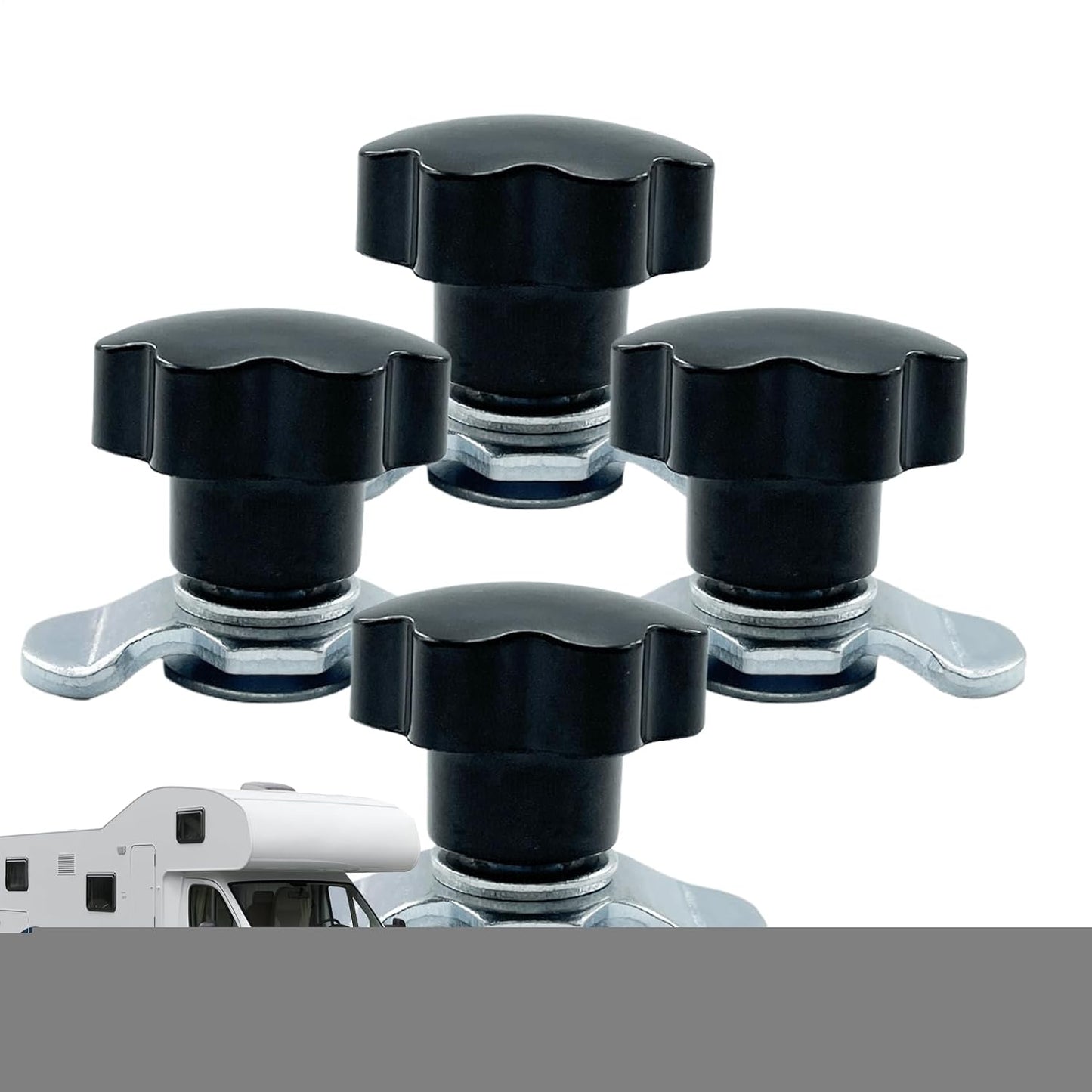  Boulons De Rail En L, Pattes Filetées à Languette Filetée Pour écrous De Fixation, Rails Ergonomiques Antidérapants Pièces De Rechange Pour Véhicules, Avions, Garages, Entrepôts