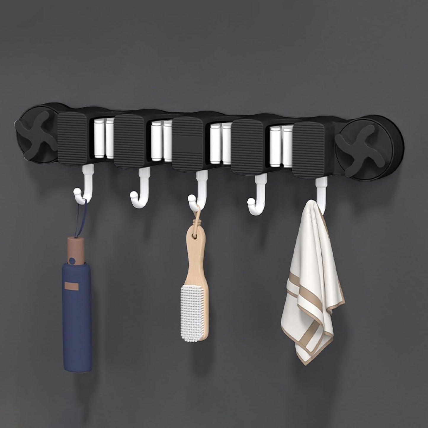  Générique Support Murale Pour Balai, Range-Balai Avec Ventouse Pour Cuisine, Organisateur Gain De Place Pour Outils De Ménage Et Jardin Maison Appartement