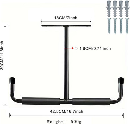  Rack De Rangement Suspendu Pour Garage | 2 Pièces En Métal Robuste En T | Stockage Au Plafond Du Garage,Pour Sous-Sol, Vélo, Bois, Équipements De Sport, Pelles, Perches, Cannes À Pêche, Skis