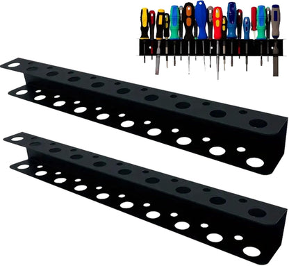  Support De Tournevis - Support Mural - Organisateur D'outils Peu Encombrant - Rangement Multifonction Pour Clés à Molette, Rallonges, Cliquets, Pinces, Design Stable Et Facile D'accès