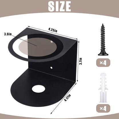  Gerrii Lot De 4 Supports Pour Flacons Pulvérisateurs En Acier Inoxydable Brossé Pour La Maison, Le Garage, Facile à Installer - Support Mural Pour Espace De Travail - Support Pour Bouteilles De