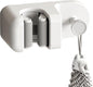  Générique Porte-Balai Mural, Support Adhésif Pour Outils, Porte-Balai Adhésif, Pour Serviette Pelle Brosse Balle De Bain Buanderie Garage Jardin Hôtel