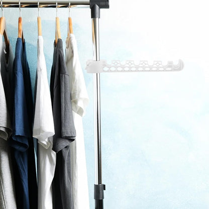  Artibetter Accessoire Aile Pliable Pour Portant à Vêtements En Plastique Blanc, Installation Sans Perçage, Gain De Place Pour Organisation Du Linge En Extérieur Ou Voyage