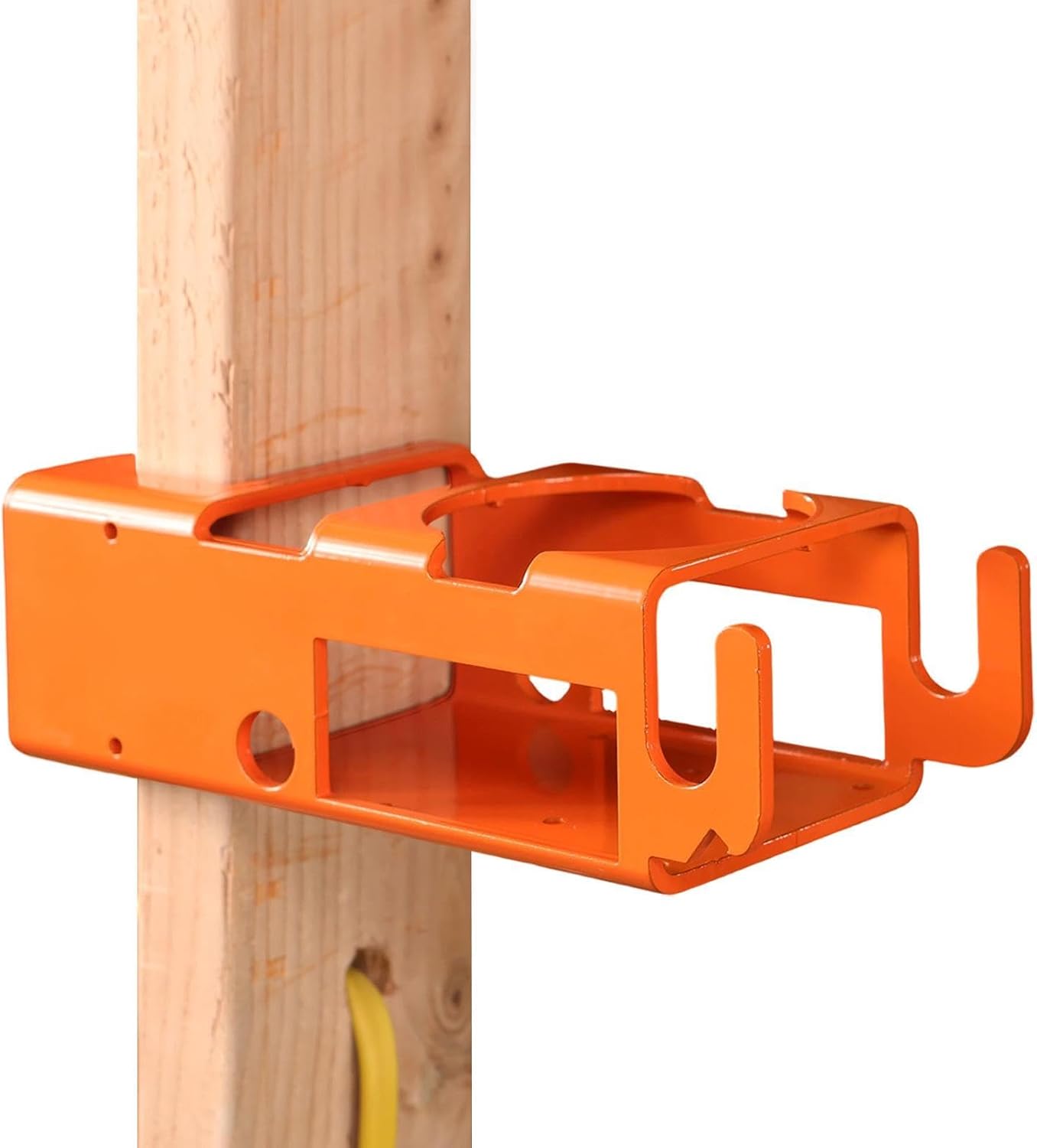  Heavy Duty Jobsite Storage Rack, Professional Tool Organizer, 10.5 Inches Bracket With Utility Hooks, High Capacity Phone Slot, Workshop Accessory With Rugged Style Tool For Construction Site Garage