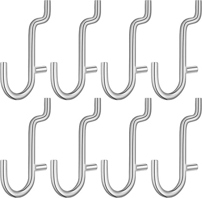  Healeved 20 Pièces Crochets En Acier Inoxydable Pour Organiser Outils Et Bijoux Accessoires Pratiques Pour Panneaux Perforés Argentés En Atelier Ou Supermarché