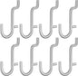  Healeved 20 Pièces Crochets En Acier Inoxydable Pour Organiser Outils Et Bijoux Accessoires Pratiques Pour Panneaux Perforés Argentés En Atelier Ou Supermarché