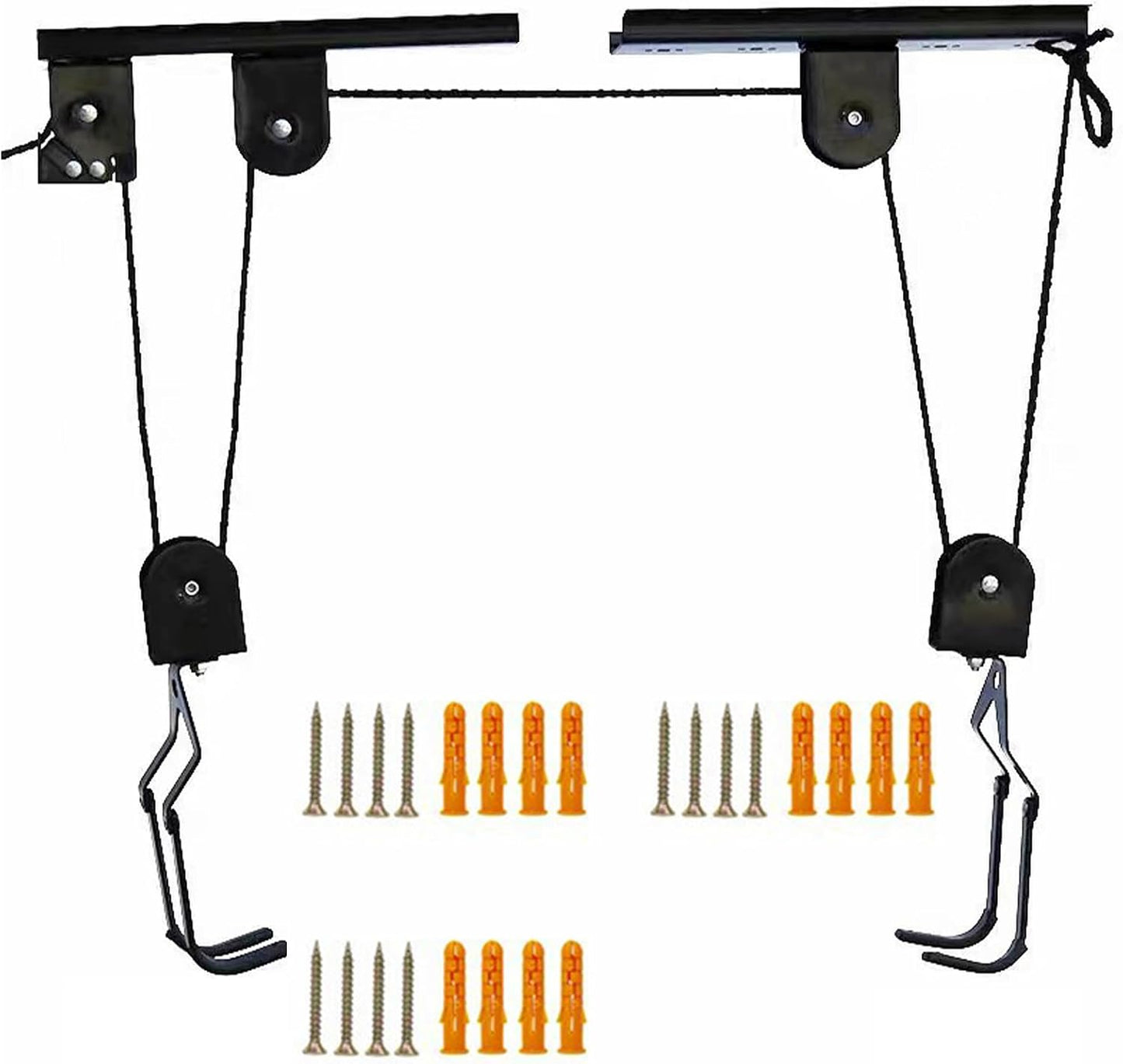  Crochet De Suspension Pour Vélo De Hauteur - Fixation Au Plafond - Fixation Au Plafond - Pour Route, Montagne, Ville