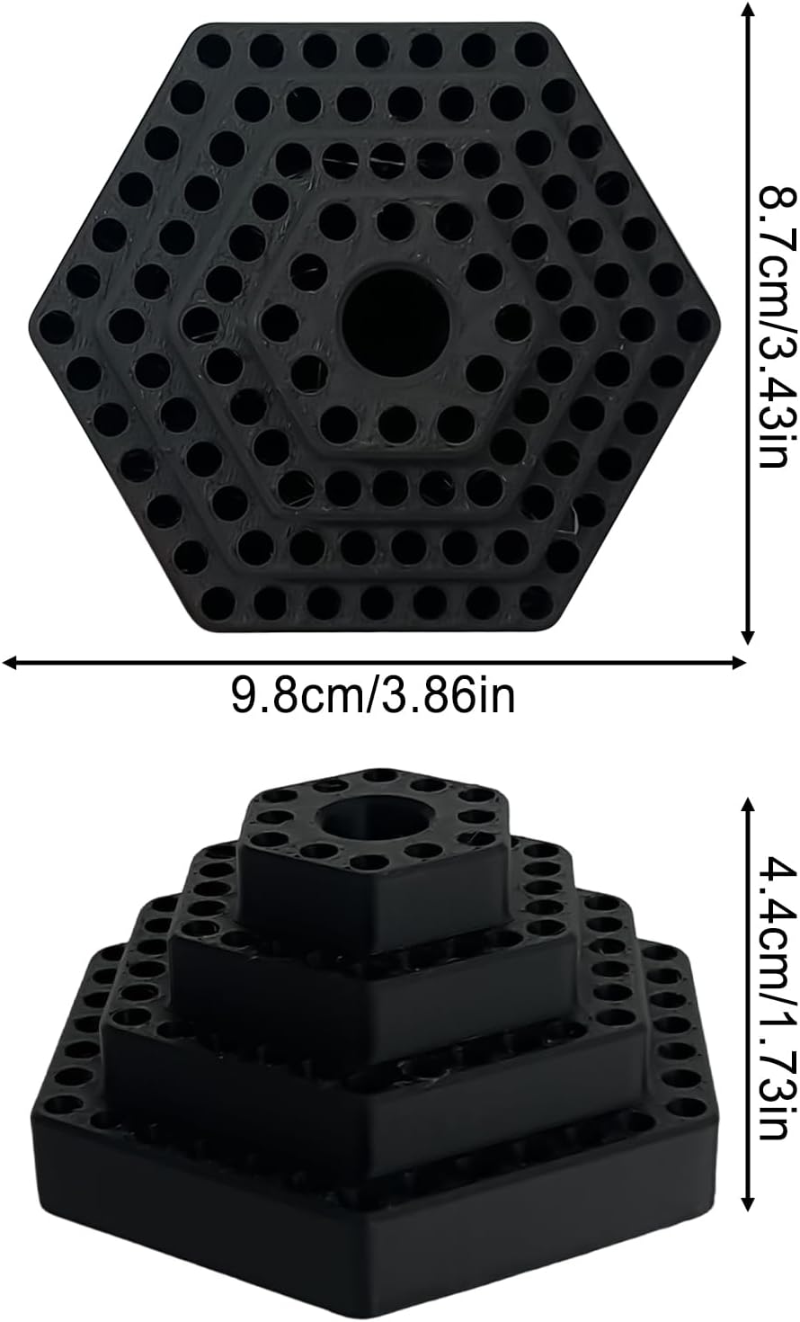 GENERIC Porte-embouts Hexagonaux – Organiseur D'embouts Hexagonaux De 4,8 Mm – Organisateur D'embouts Hexagonaux – Pour Garage, Travail Du Bois, Outils électriques, Construction, Charpentier électrique