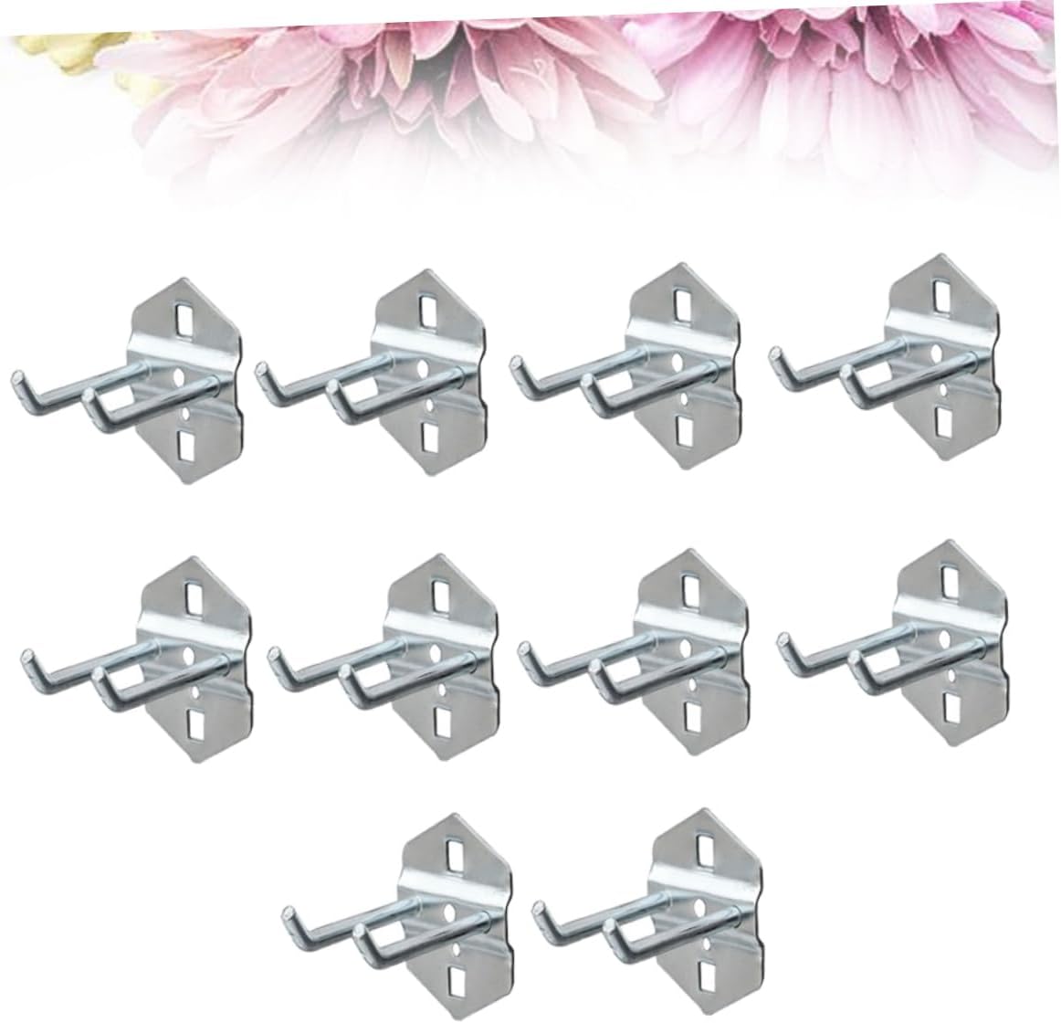  OUNONA 10 Pièces Crochets De Rangement Multi Fonctions Acier Pour Organisation Murale Des Outils Accessoires