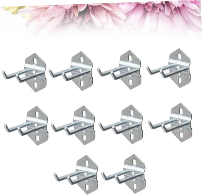  OUNONA 10 Pièces Crochets De Rangement Multi Fonctions Acier Pour Organisation Murale Des Outils Accessoires