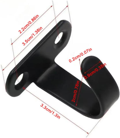 GENERIC Pendentifs Sous L'étagère - Organisateur Solide Et Durable 5 Pièces Sans Perçage - Pendentifs De Tasse Sous étagère Et Crochets à Serviette, Pour Sac à Dos Clés, Parapluie, Outils Accessoires Cuisine