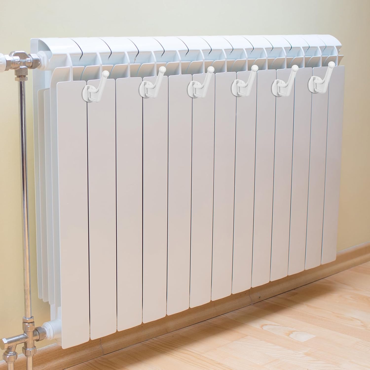  VALICLUD Crochets Muraux Forme Polyvalente En Plastique Blanc Pour Radiateur Lot De 20 Support Solide Et Installation Rapide Maison Salle De Bain