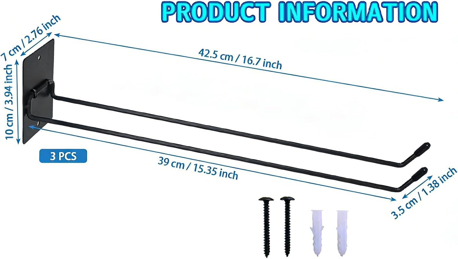  Lot De 3 Supports De Rangement Flottants En Fer Solide Pour Accessoires De Piscine Et équipements D'extérieur