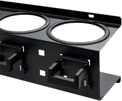  Porte-flacons Pulvérisateurs, étagère Murale Pour Flacons Pulvérisateurs, Organisateur Métallique, Kit Complet Avec Vis, En Acier Robuste, Idéal Pour, Noir 4 Trous